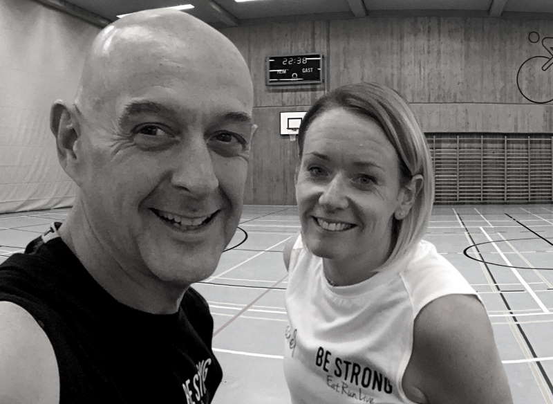 Rick & Rachel in the gym